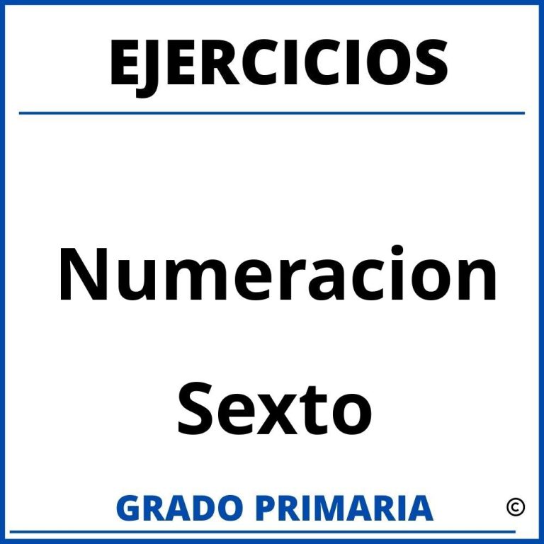 Ejercicios De Excel Para Sexto Grado De Primaria