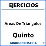 Ejercicios De Areas De Triangulos Quinto Grado