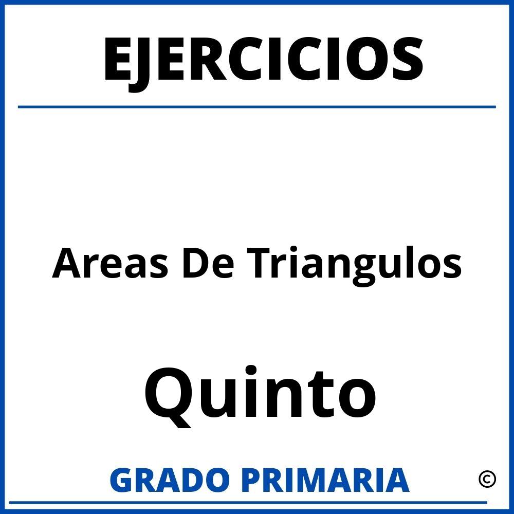 Ejercicios De Areas De Triangulos Quinto Grado