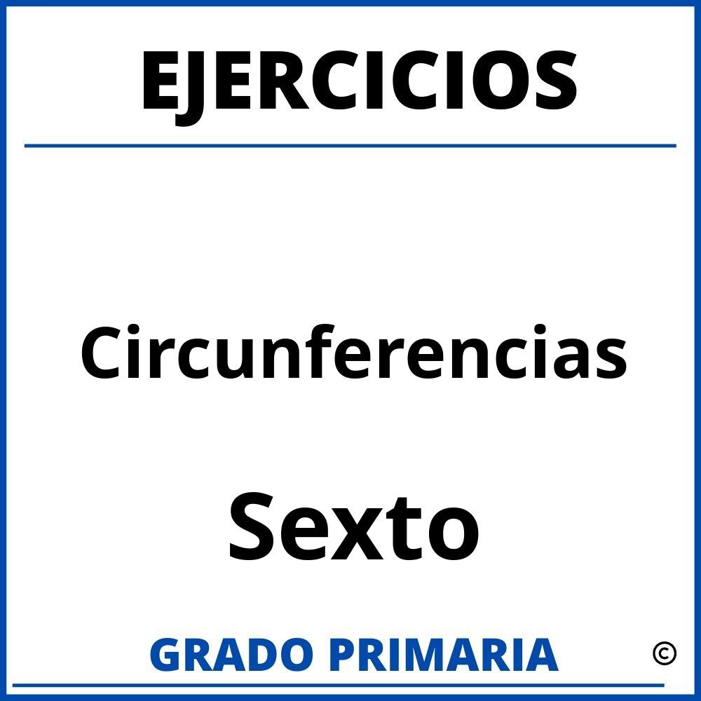 Ejercicios De Circunferencias Para Niños De Sexto Grado De Primaria