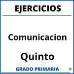 Ejercicios De Comunicacion Para Quinto Grado De Primaria