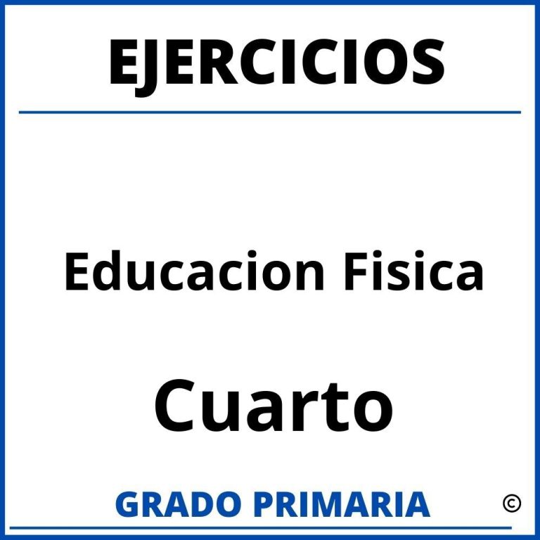 Ejercicios De Educacion Fisica Para Niños De Quinto Grado