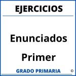 Ejercicios De Enunciados Para Primer Grado