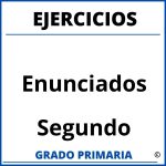 Ejercicios De Enunciados Para Segundo Grado