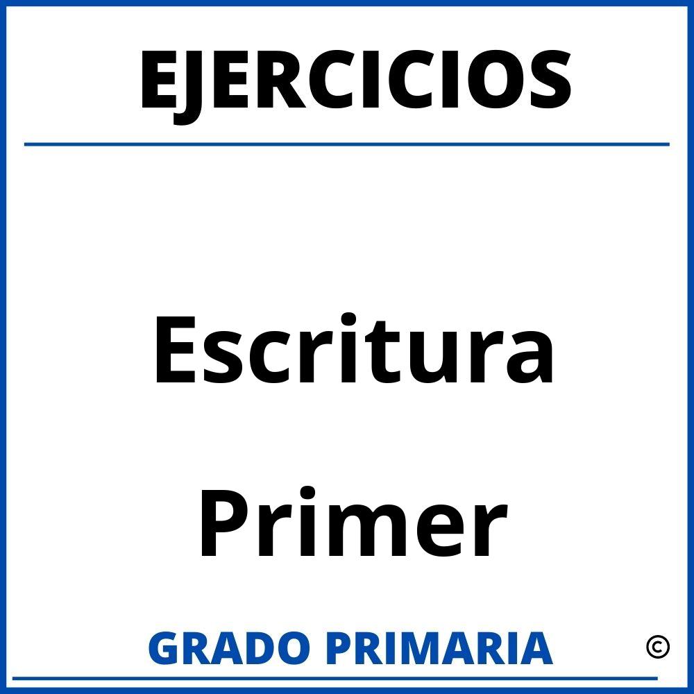 Ejercicios De Escritura De Primer Grado