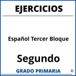 Ejercicios De Español Para Segundo Grado De Primaria Tercer Bloque