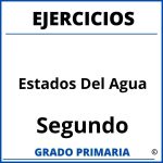 Ejercicios De Estados Del Agua Para Segundo Grado