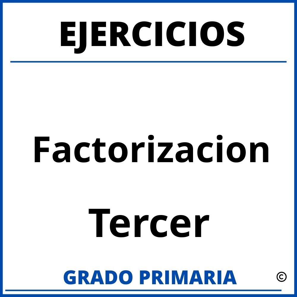 Ejercicios De Factorizacion De Tercer Grado