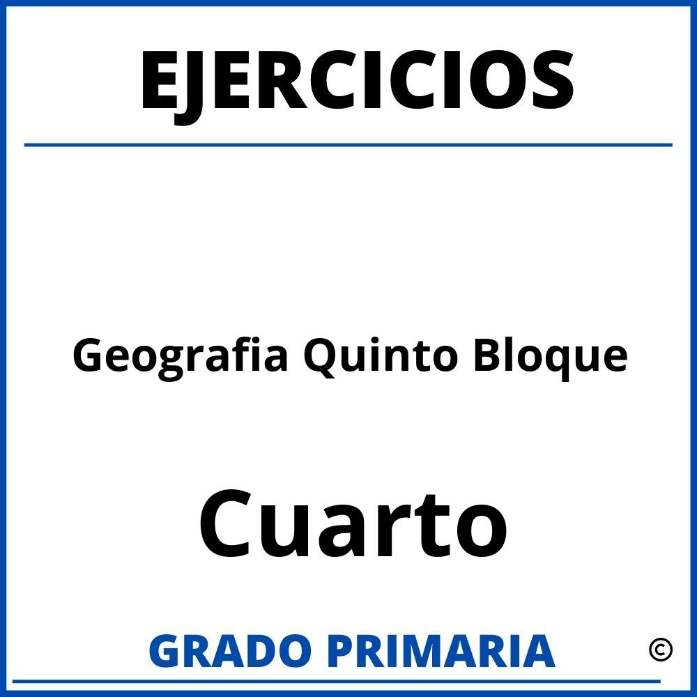 Ejercicios De Geografia Quinto Bloque Cuarto Grado