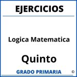 Ejercicios De Logica Matematica Para Niños De Quinto Grado