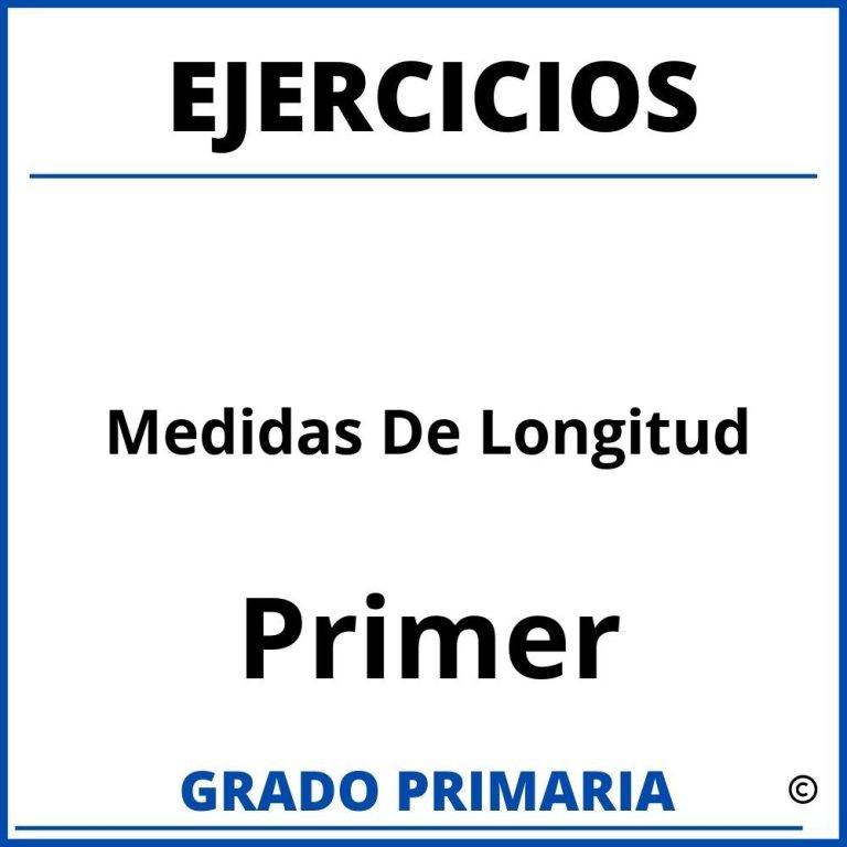 Ejercicios De Medidas De Longitud Para Ni Os De Tercer Grado