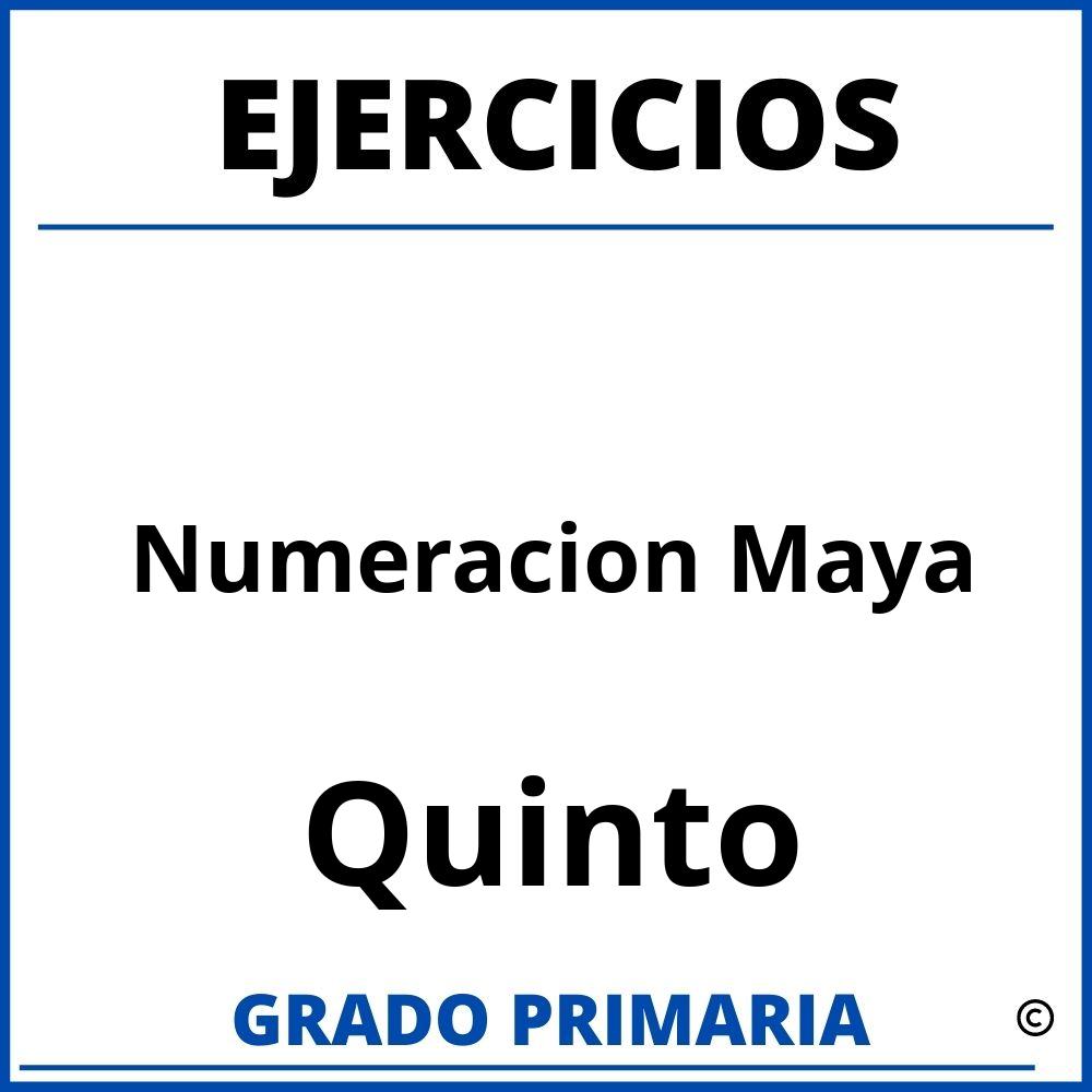 Ejercicios De Numeracion Maya Quinto Grado