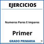 Ejercicios De Numeros Pares E Impares Para Primer Grado Ejercicios De Numeros Pares E Impares Para Primer Grado