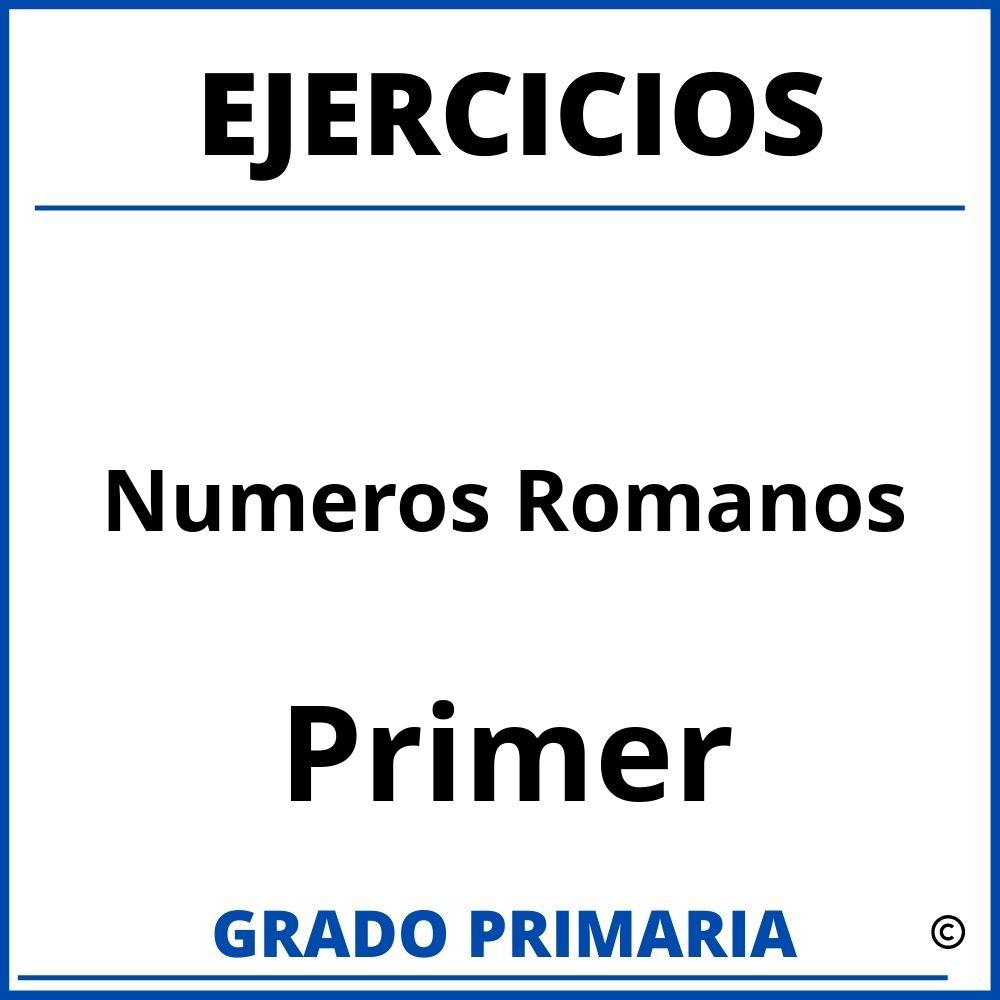 Ejercicios De Numeros Romanos Para Primer Grado