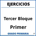 Ejercicios De Primer Grado Tercer Bloque