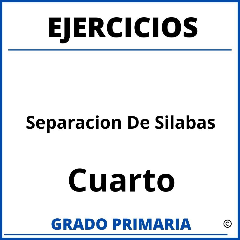 Ejercicios De Separacion De Silabas Para Cuarto Grado