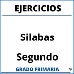 Ejercicios De Silabas Para Segundo Grado