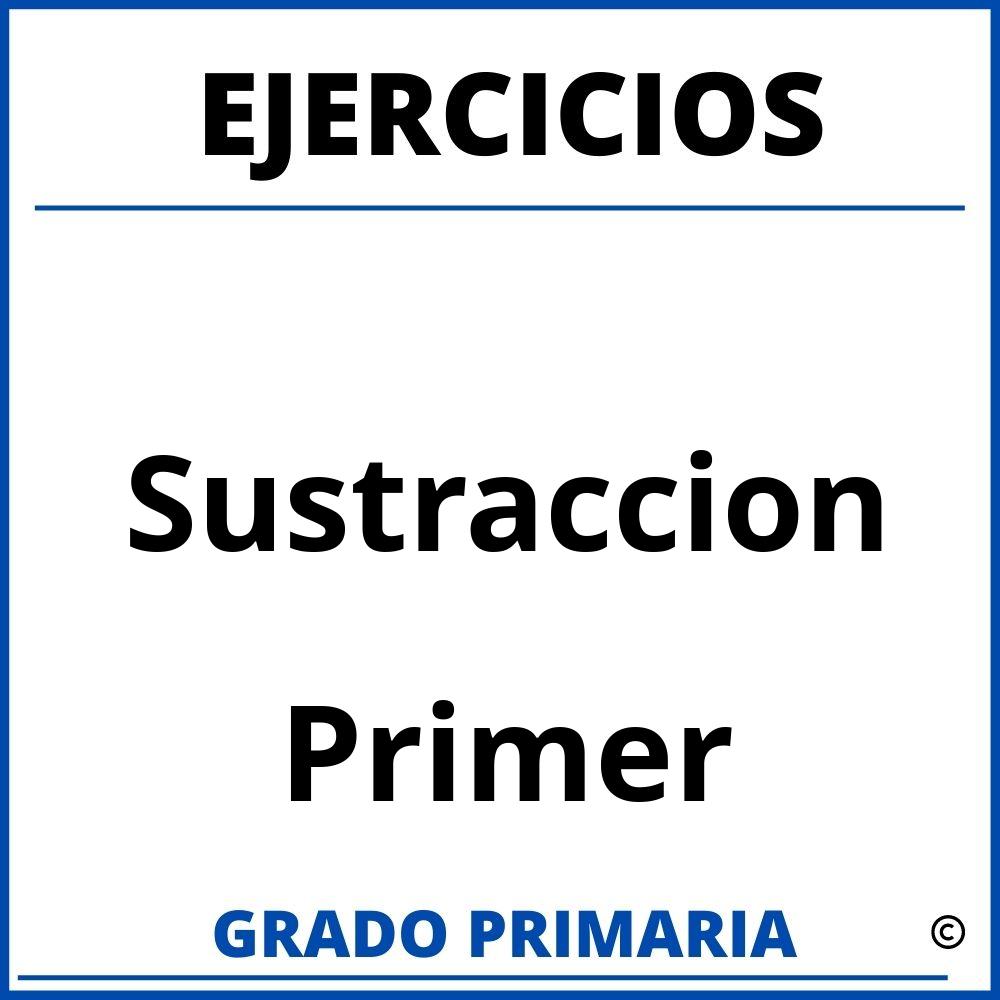 Ejercicios De Sustraccion Para Primer Grado